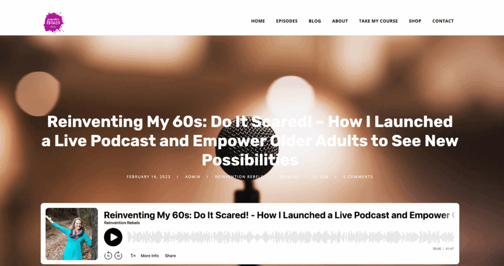 Reinventing My 60s: Do It Scared! 