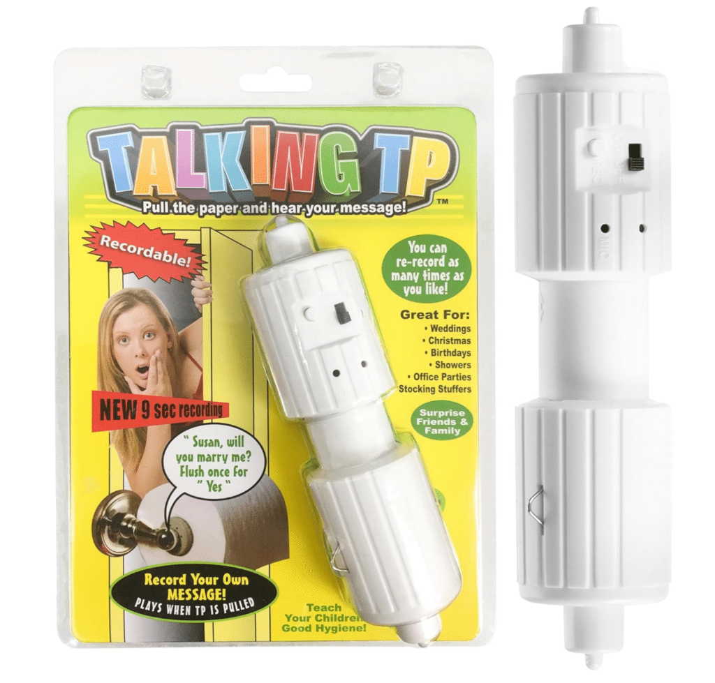 Talking Toilet Paper Spindle - Playful Prank Practical Jokes