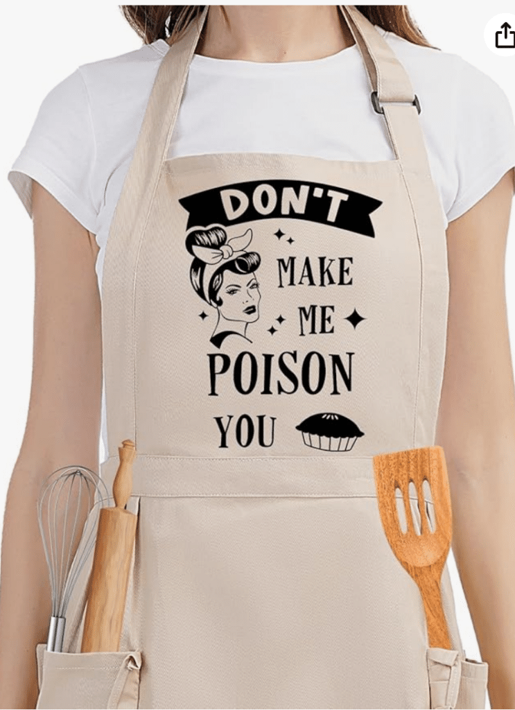 Fairy's Gift Funny Cooking Aprons for Women w/Pockets