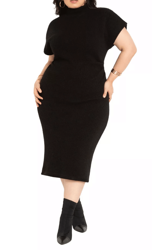 ELOQUII Short Sleeve Sweater Dress at Macy’s